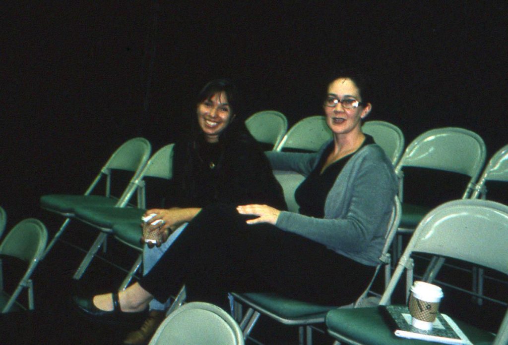 Monica Reichl and Mary Downing in the Brown Bag Theatre.